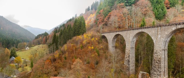 Panorama view of the Viadukt Ravennaschlucht!