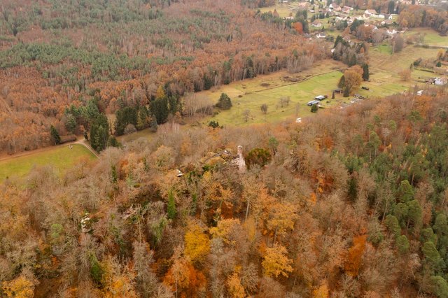 Look closely, its there! Ramstein Castle!