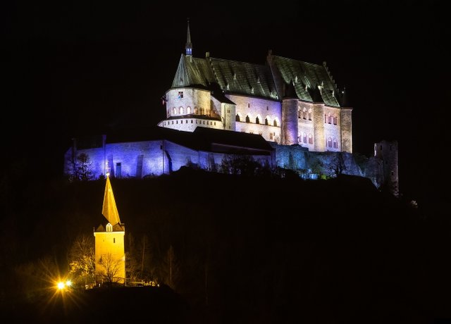 Vianden Castle and church!