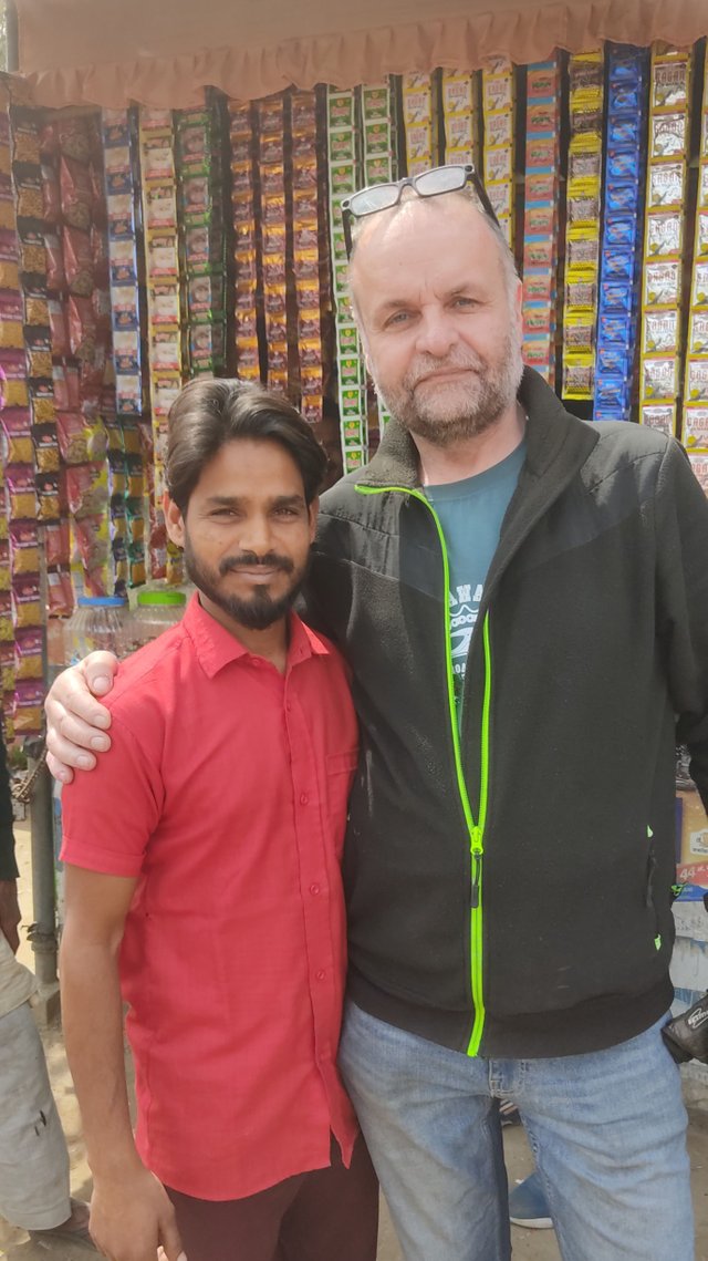 I appeared very tall to the store owner