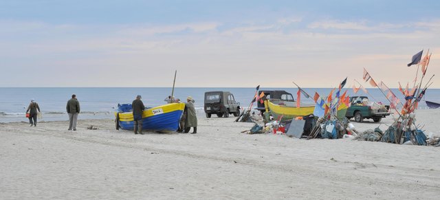 Fishers and boats