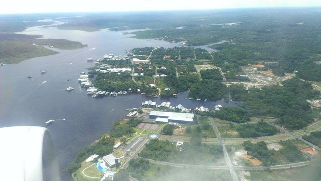  View of the Rio Negro from the plane arriving in Manaus