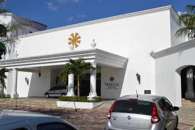 View of the entrance to the Tropical hotel