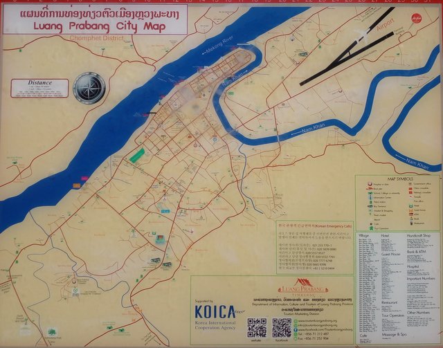 Map of Luang Prabang