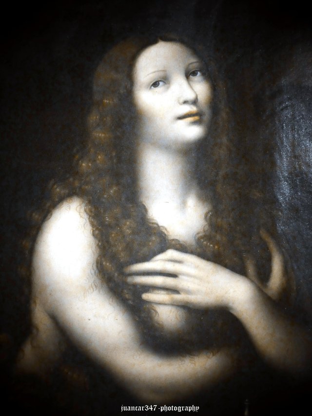 Saint Mary Magdalene. Work attributed to Leonardo Da Vinci and Giovan Pietro Rizzoli