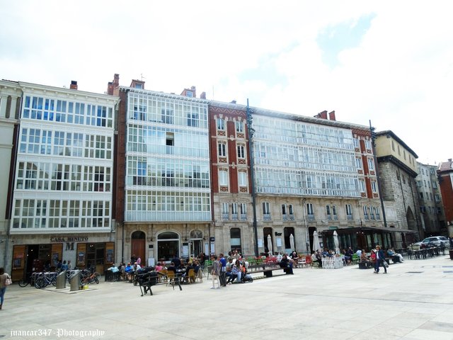 Traditional buildings along the ramparts