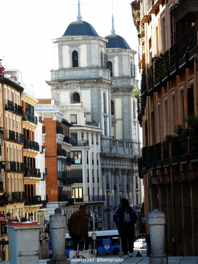 Calle de Toledo: the impressive towers of the church of Saint Isidore, the Farmer