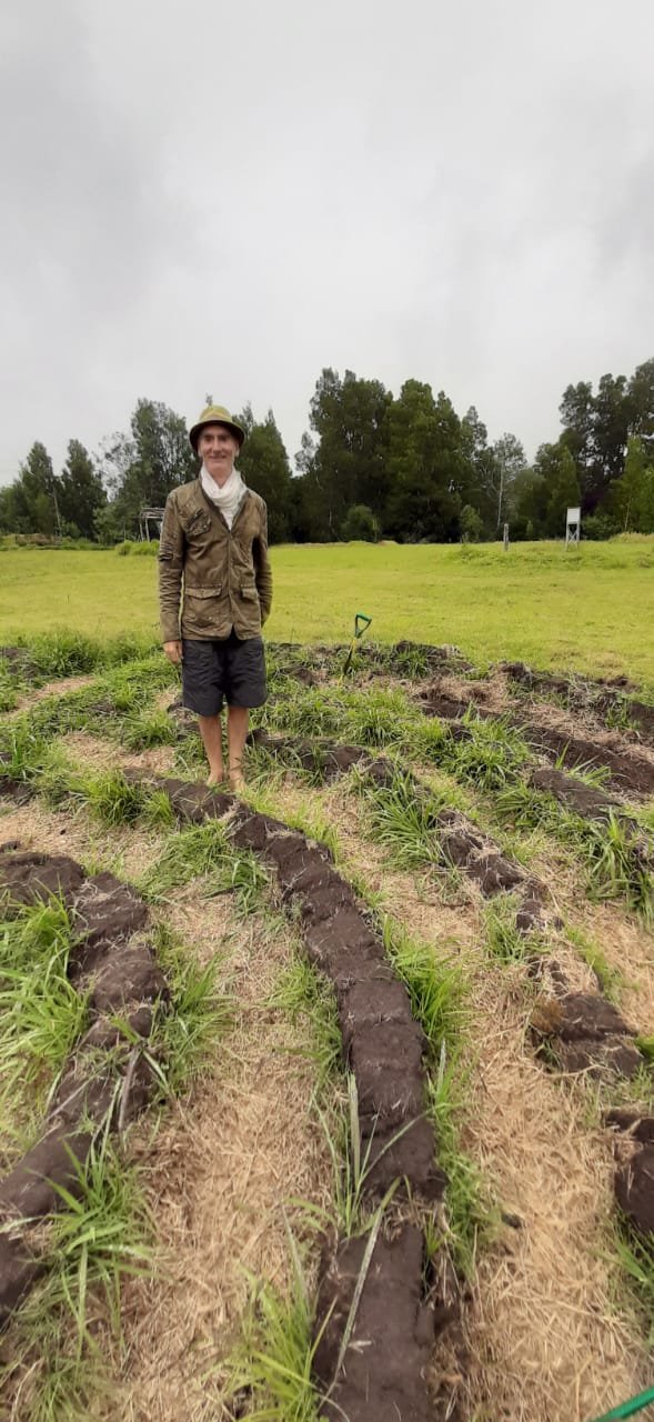 Walking the labyrinth as a meditation at the off-grid homestead