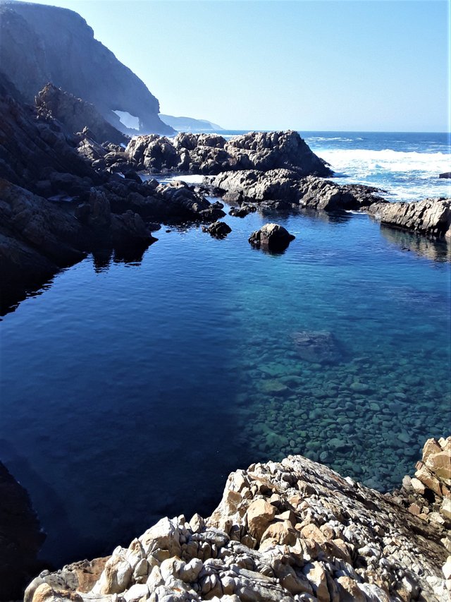 The refreshing pool is as cool as it looks