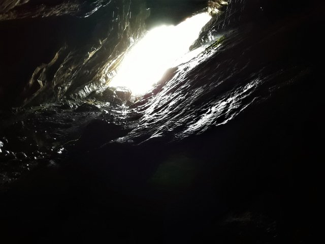 Cave entrance from inside