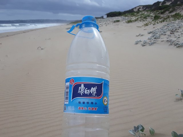 Why am I finding Chinese plastic water bottles washing up on the southern Africa shoreline?