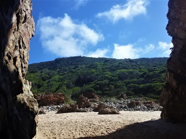 View from the same portal, looking inland