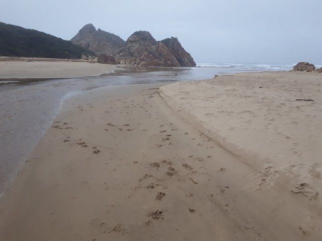 The river reaches its end at the Indian ocean