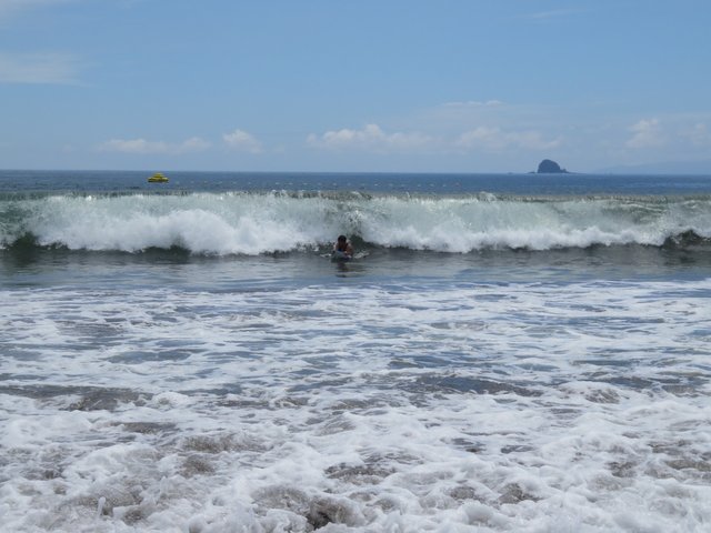 Body boarding without the rocks.