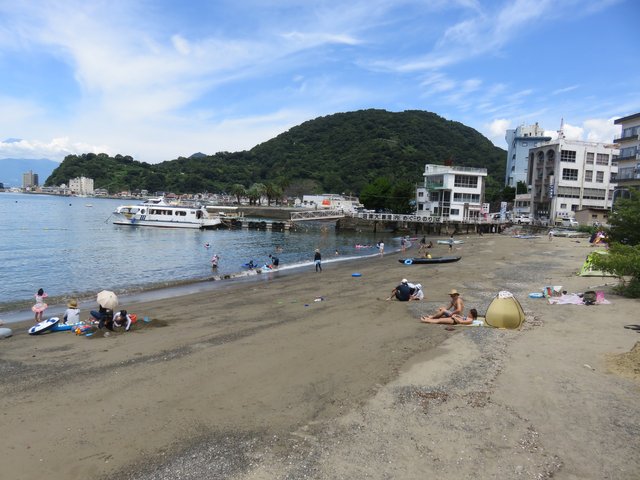 The beach at the weekend.