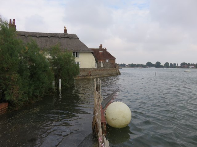 High tide at Bosham Quay