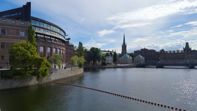 The Riddarholms church with its striking steeple