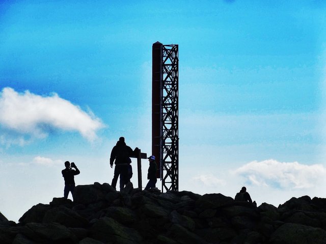 On the summit.