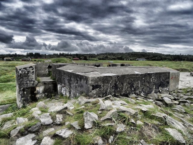 All attempts to blow the bunkers away after the war were given up