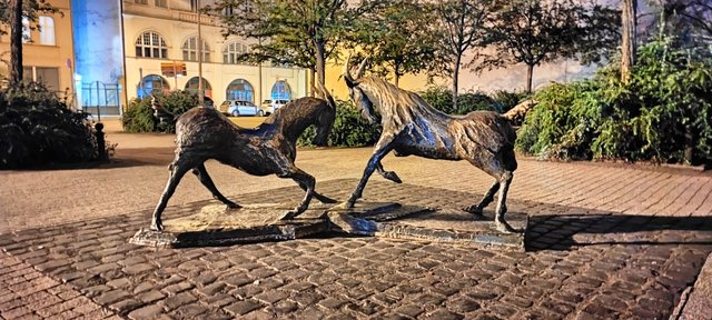 The two goats are the symbol of Poznan