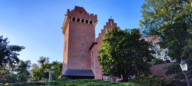 The old castle in the middle of the town