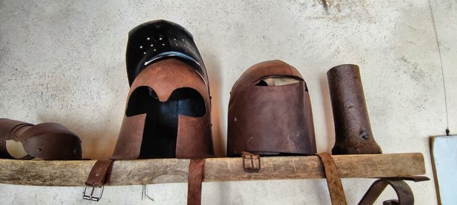 Rusty helmets