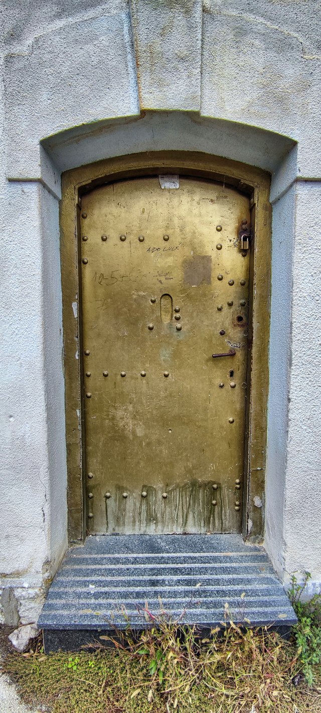 An armored door