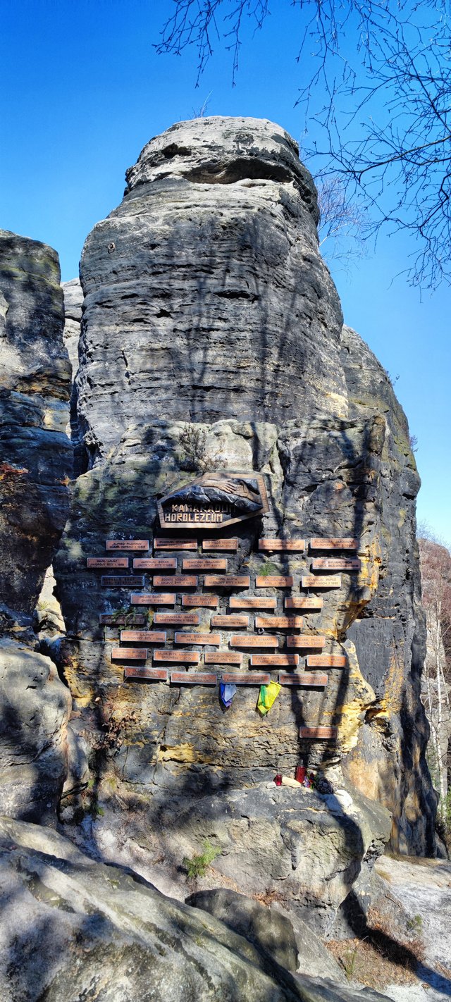 In memory of climbers