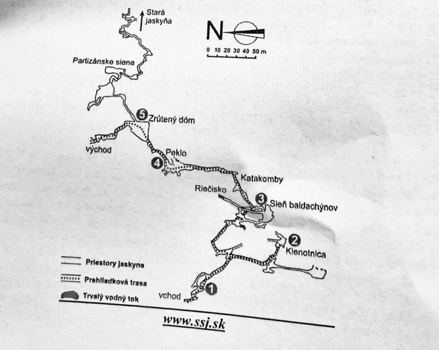 The map of the cave