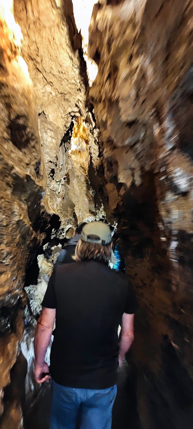Narrow ways through the caves