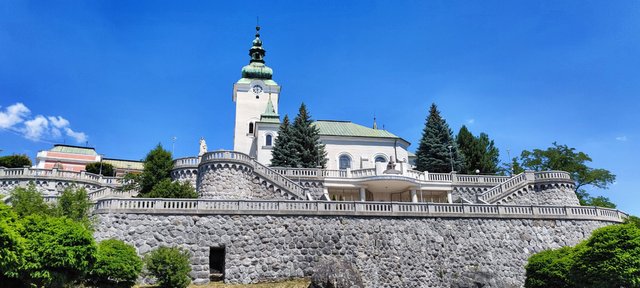 Ružomberoks castle on the hill - the Mausoleum is on the first floor