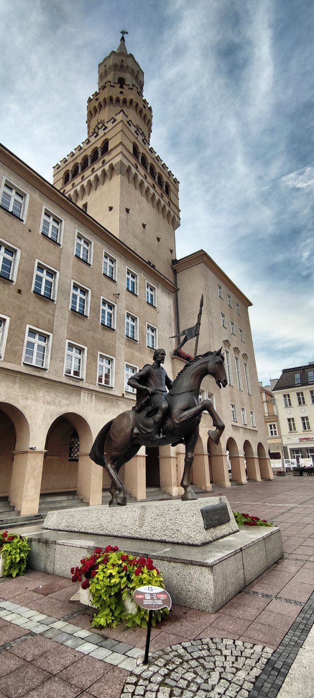 King Casimir I of Opole is riding since five years on this place