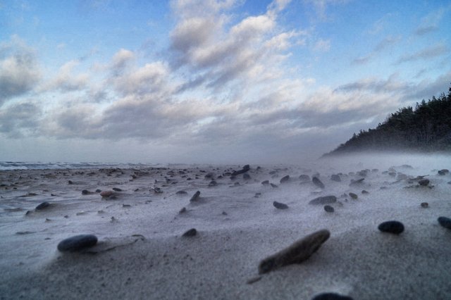 The sea is eating the land