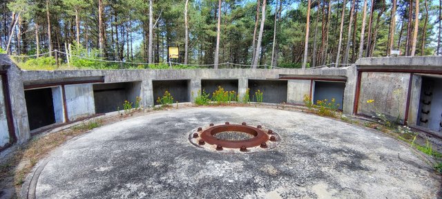 Gun position at the Bluecher bunker