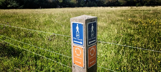 The way around Møn follows the Camønoen Trail