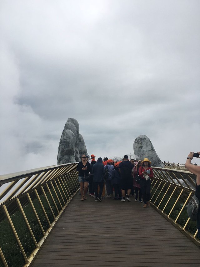 Golden Bridge "In the Hands of God", Ba Na Hills Park, Danang, Vietnam