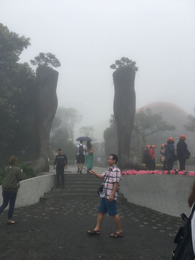 Golden Bridge "In the Hands of God", Ba Na Hills Park, Danang, Vietnam