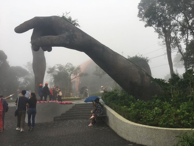 Golden Bridge "In the Hands of God", Ba Na Hills Park, Danang, Vietnam