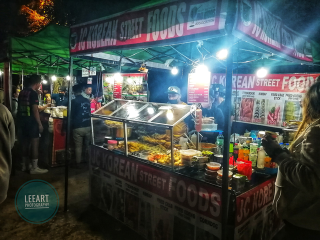 Korean street food stall