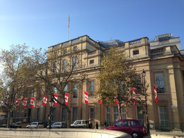 Canadian High Commission at London, this building called Canada House