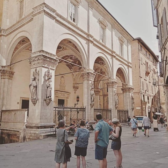 Wonderful loggia in Siena