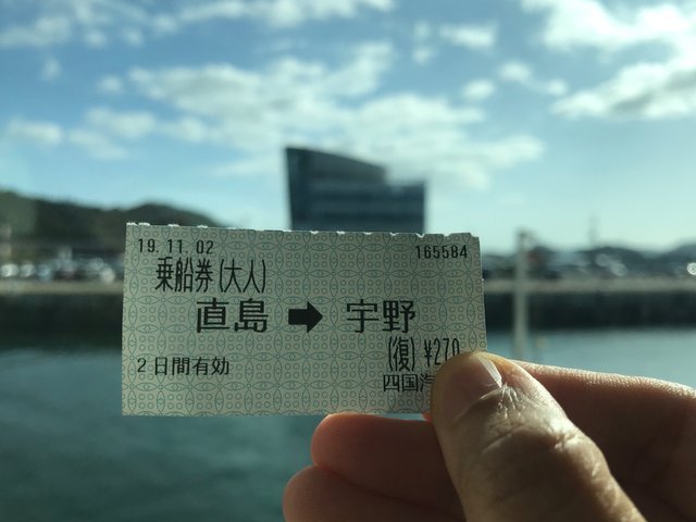 Ticket price is 270 JPY on way