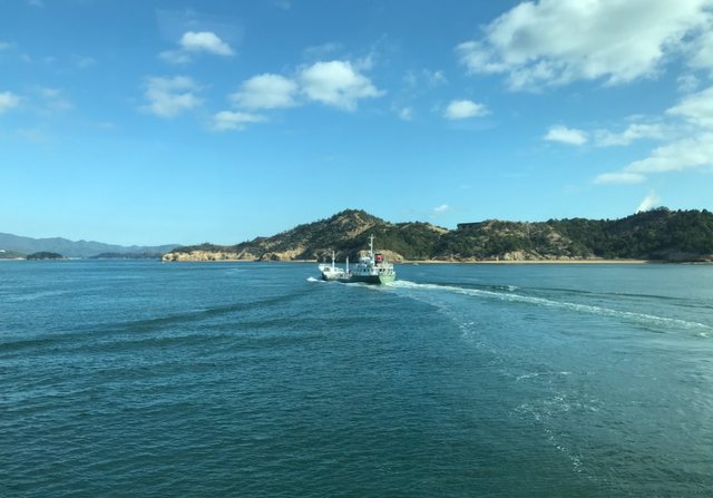 On the way to Naoshima Island