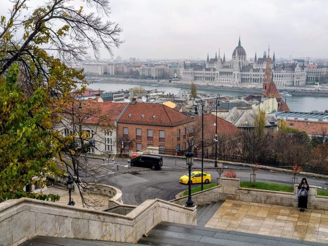 Great views of the Danube River and the Pest open here