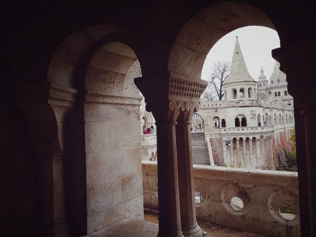 The view across the arches into an amazing building that is breathtaking!