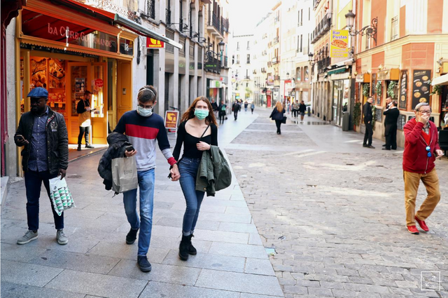 Streets of Madrid.. Source, Reuters.