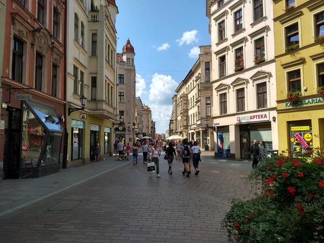 Street view of Torun