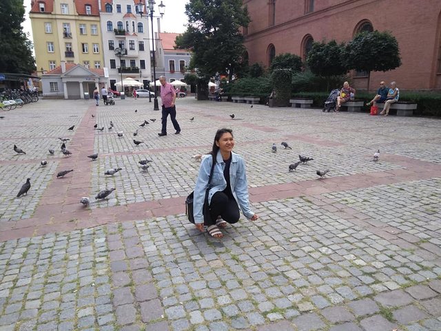 In the middle of the city, there’s an area where you can just seat and look at those beautiful pigeons mingling with people too.