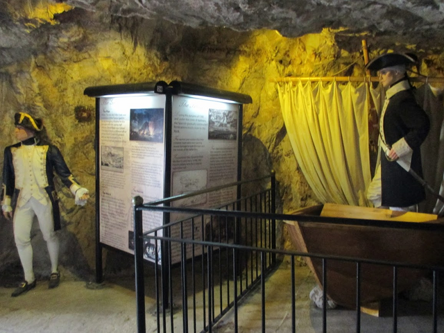 The exhibits inside the tunnel weave a story about the Great Siege.