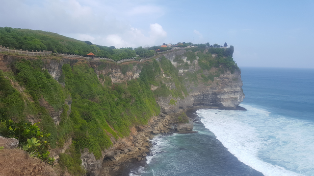 The temple on the edge of a cliff